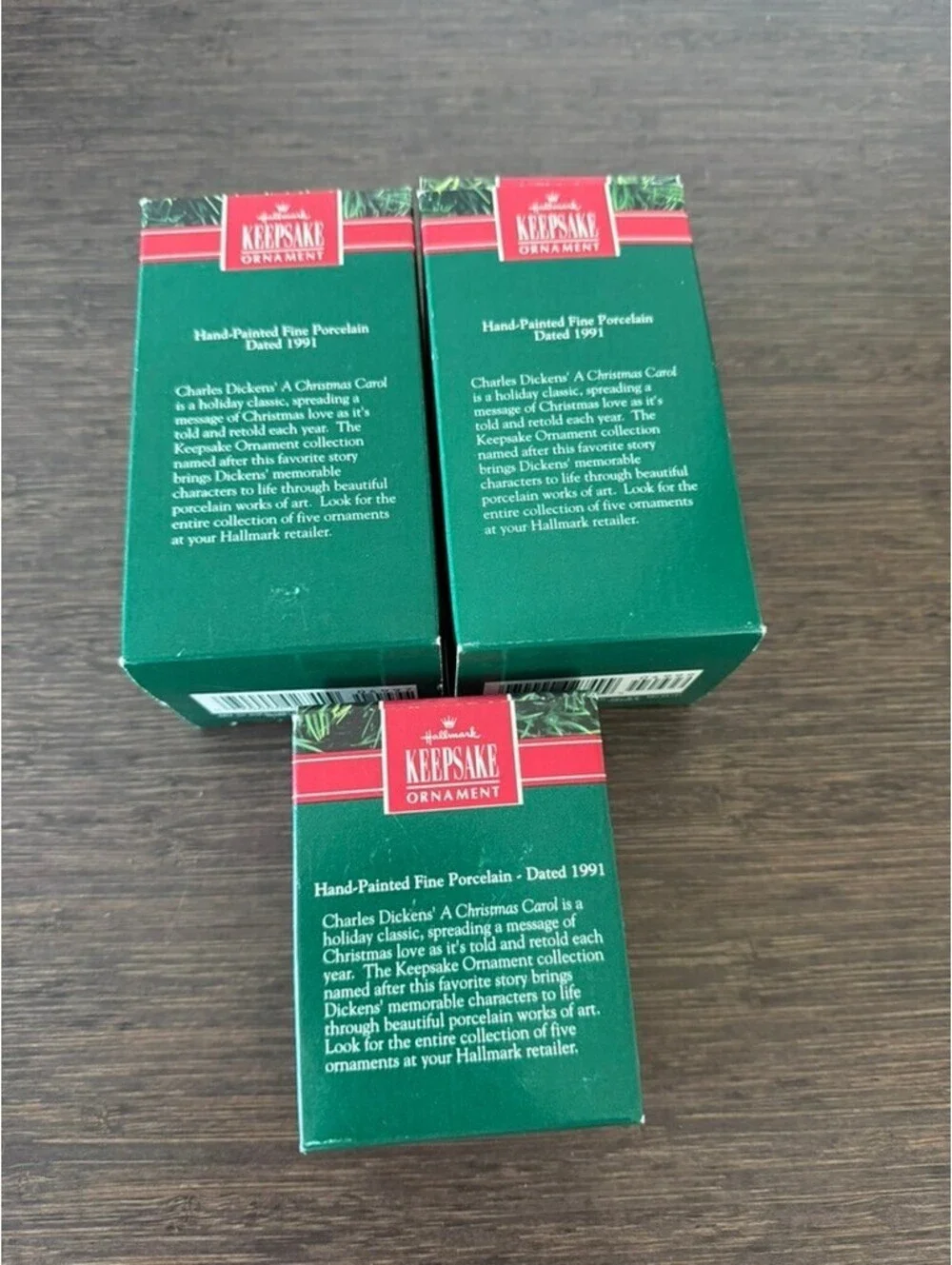 Hallmark 1991 A Christmas Carol Ornaments